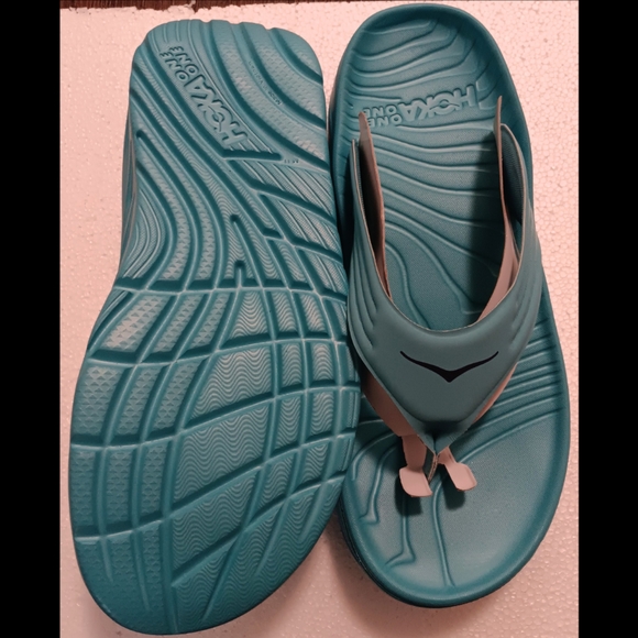 Hoka Ora Recovery Sandals in Teal - Picture 3 of 5